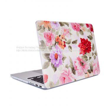 2017 Laptop Case Case Rose PC Case for MacBook Sticker for Macbook TPU + PC Beautiful Pattern Notebook Sleeves Silicone