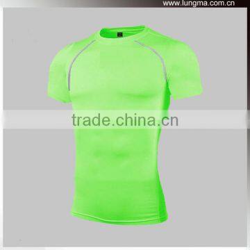 Tatto Polyester Elastic Summer Surfing Ladies Custom Compression Garment Rash Guard Shirts With Short Sleeve