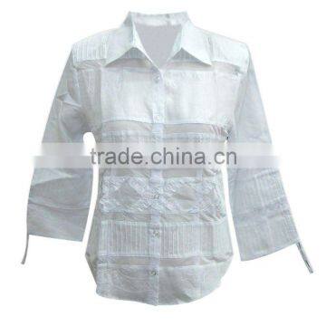 Women Shirt Blouse Formal Ladies Blouse With Long Sleeves