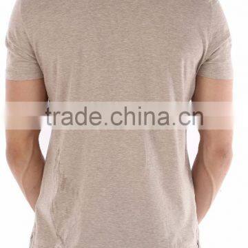 MGOO Promotional Beige Short Sleeve T Shirts With Pocket Blank Dri Fit Polo Shirts Wholesale photo-5