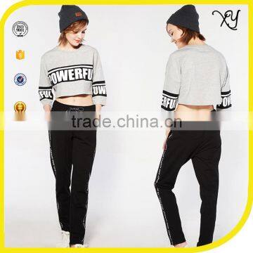 Women Fashion Crop Top Wholesale Crop Top Printing Custom Quality t Shirt photo-2