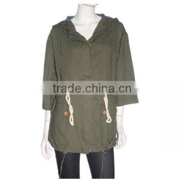 2014-2015 Women-long-coat-turkey Green Women Short Sleeve Jacket photo-2