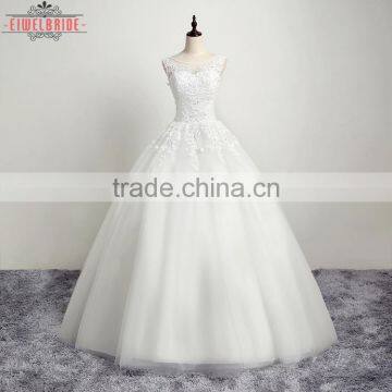 OEM Long Floor-length WWhite Wedding Dress Bridal Gown photo-4