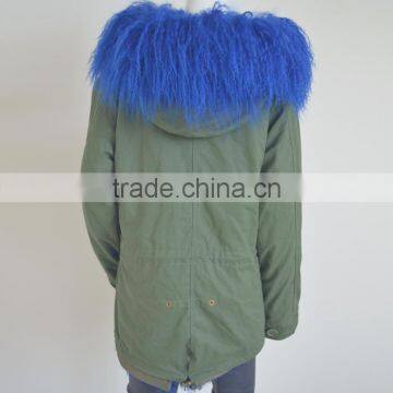 Myfur Customized Lamb Fur Hooded and Lined Winter Parka Jackets for Adults photo-4