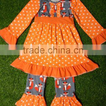 Autumn and Winter Childrens Boutique Clothing Sale Yellow Chevron Stripes Toddler Clothing Online Children Boutiques Outfits photo-2