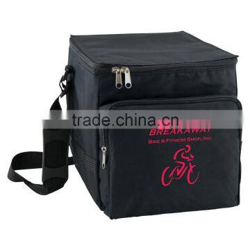24-can Large Insulated Cooler Bag - Features Large Front Zipper Pocket, Adjustable Shoulder Strap and Comes With Your Logo. photo-2