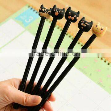 0.5mm ballpoint ball office & student pen plastic animal patterns cap