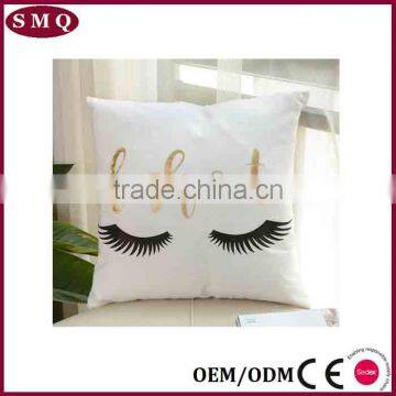 Customized Design Hot Stamping in Gold Color Painting Pillow Cover photo-4
