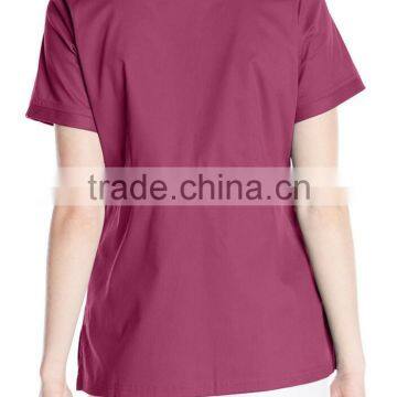 Women's Scrub Top With Adjustable Buckle at Waist Nurse Scrub Suits photo-6