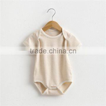 Wholesale 100% organic cotton summer babies clothing set baby onesie