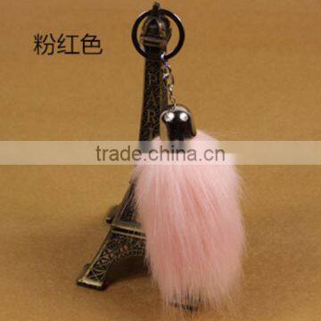 Imitation Fox Tail Fur Car Keys Pendant Large Fashion Fox Fur Jewelry Package Custom Made photo-3