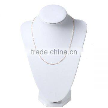 Copper Jewelry Chain Necklace Oval 18K Gold Plated Link Cable Chain With Lobster Claw Clasp 42.0cm Long