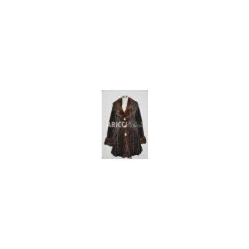 Faux fur coat, fake fur jacket, artificial fur garment (AR-088)