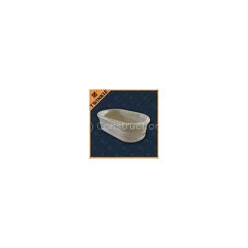 Beige Round Natural Stone Tub Soaking Hand Carved Polished Marble