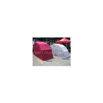 Red Dust Proof Motorcycle Storage Tent , Manual Steel tent Shelter