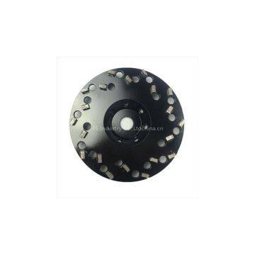 Spike segment cup wheels