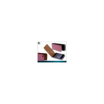 Foldable Red, Black, Pink Luxury PU Leather Pouch Case for Iphone 5 Protective Case