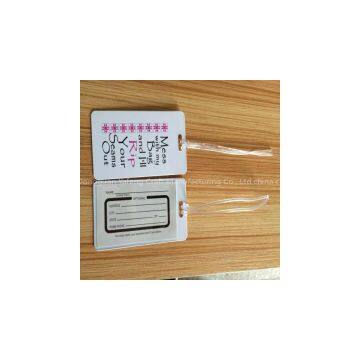 PVC Luggage Tag 2016 Fashion Pvc Customized Luggage Tag With Pvc Loop photo-3
