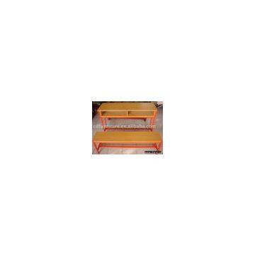 double school desk and chair