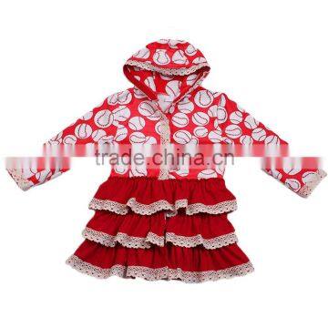 Yawoo baseball hoodie cardigan girl boutique fall 2017 baby girl clothes