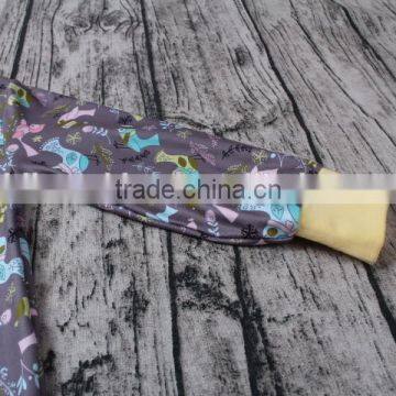 Latest Long Sleeve Cute Animal Printed Winter Thick Knit Cotton Soft Infant Baby Girl Romper photo-4