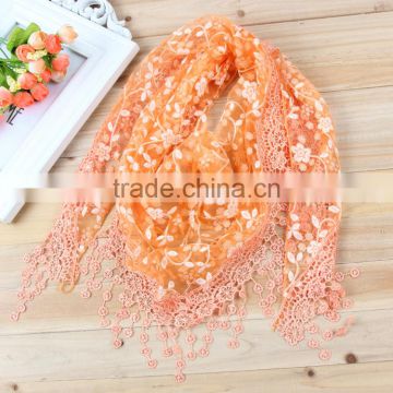 Fashion New Stylish Women Lace Scarf White Color