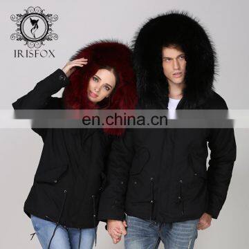 High-end London Fox Fur Collar Women Jacket 2016 Winter Fur Lining Coats