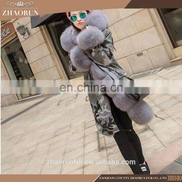 2016 winter elegant thick fox fur coat , fashion hood colored sexy fox fur jacket