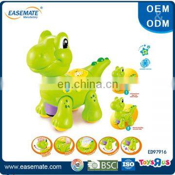 Wholesale kid electric cartoon musical dinosaur toys with light