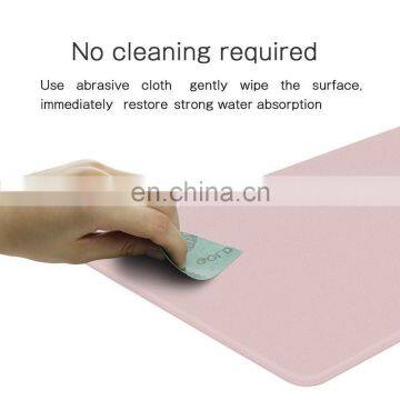 Natural Diatomite Water Absorbent Foot Pad Fast Dry Bath Ground Mat Anti-Slip Bathroom Floor Cushion photo-4