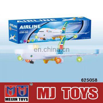 Classic air plane model airbus a380 toys with music and light