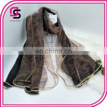 2017 New Foreifn Trade Spot in Spring and Autumn Gauze Chiffon Scarf Wholesale alibaba China