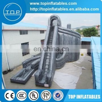 Factory supply giant gray tattoo inflatable water slide for adult and kids