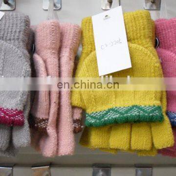 Hot sale acrylic knitted gloves