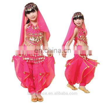 BestDance girls belly dance costume set high quality belly dance costume for girls tops, belt and pants OEM