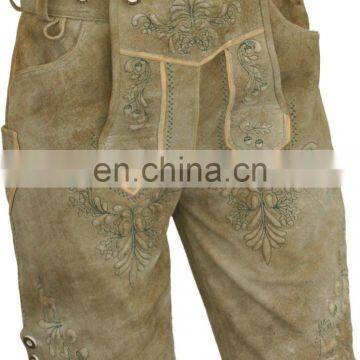 High quality embroidery oktoberfest lederhosen bavarian lederhosen kniebund lederhosen Mens all size