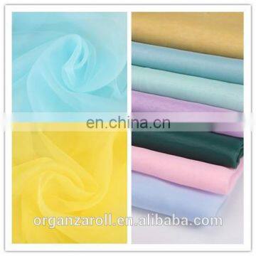 Chinese supplier bright color polyester fabric organza