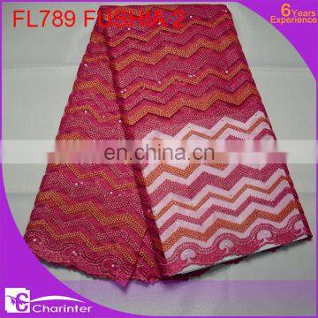 Free Shipping French Beaded Lace Fabric Italian Lace Fabric Bridal Lace Fabrics photo-2