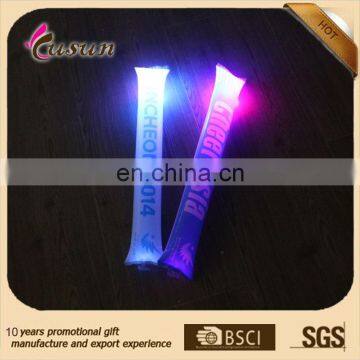 Thunder cheering bang inflatable air stick ,led stick