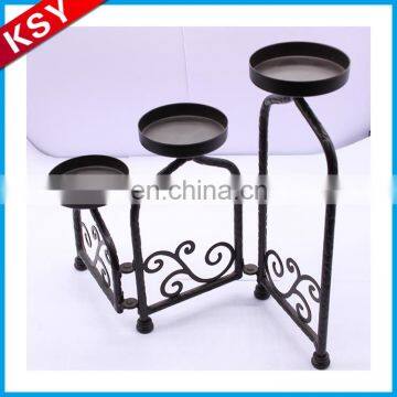 New Product Factory Price Small Elegant White Metal Candle Holder Lanterns With Glass Votive