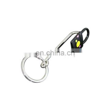 Custom metal lock shape straight hook bag hanger with chain for sale