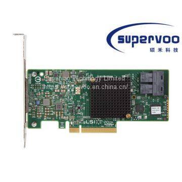 LSI MegaRAID SAS 9341-8i (LSI00407) PCI-Express 3.0 x8 Low Profile SATA / SAS High Performance Eight-Port 12Gb/s RAID