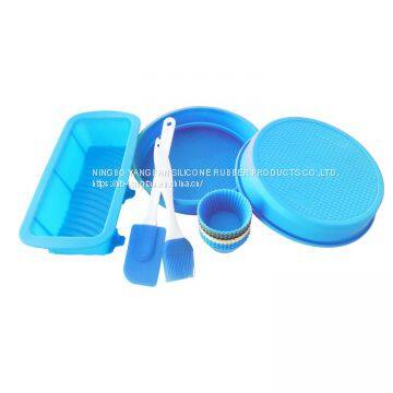 Silicone cake mould set， silicone bakeware