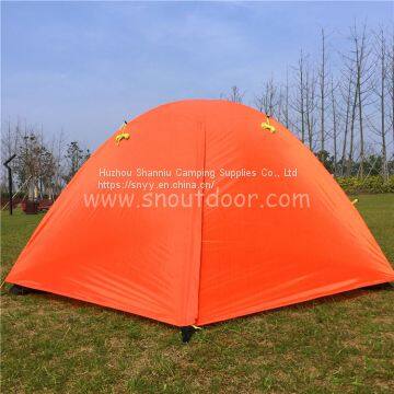 Camping tent High quality 2 person fiberglass double layer water proof partytent tents outdoor Equipment
