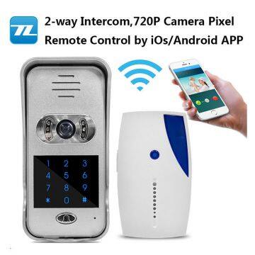 Remote control by moblie APP wireless video camera video doorbell home use intercom TL-WF02