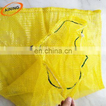 50*80 cm 25 kg mesh bag for garlic vegetable/ mesh bags with label