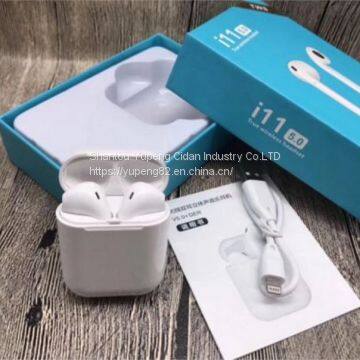 Wireless bluetooth  headphones bluetooth earphone bluetooth headphone bluetooth headset  5.0 Touch white earbuds wireless sport mini earbuds Earpieces headphone with charging case i