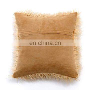 Home Decorative Plush Faux Fur Pillowcase Furry Throw Pillow Cover