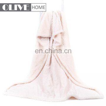 Promotion Super Soft 2ply Jacquard Flannel Fleece Sherpa Blankets Borrego Sublimation Blanket photo-4