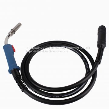 High Quality Euro style mig 40KD co2 air cooled mig red and blue handle welding torch